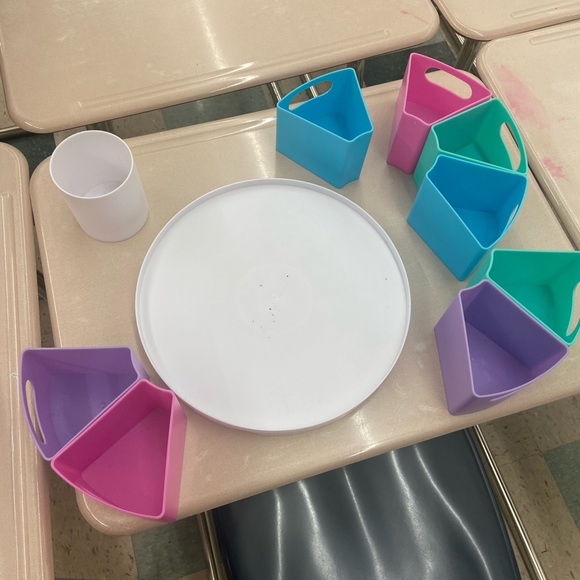 Learning Resources Create-a-Space Storage Center - Pastel Desk Art Organizer - Picture 8 of 10